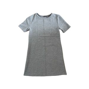Zara grey crew neck mini dress